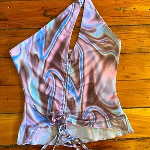 Y2K Colorful Halter Top
